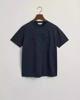Футболка с короткими рукавами и логотипом спереди Gant, синий