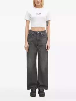 Футболка с короткими рукавами и логотипом VETEMENTS, белый