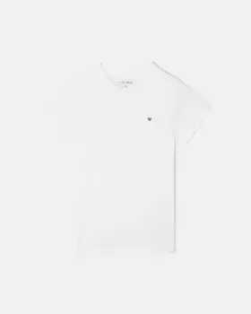 Футболка с короткими рукавами и мини-логотипом для мальчиков Silbon, белый