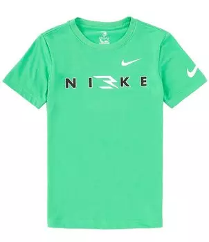 Футболка с короткими рукавами и надписью Nike 3BRAND By Russell Wilson Big Boys 8–20, зеленый