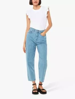 Футболка с короткими рукавами и оборками Whistles, белая