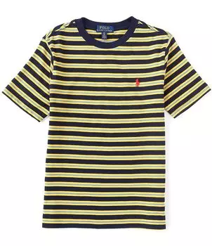 Футболка с короткими рукавами и полосками Halo для мальчиков Polo Ralph Lauren Big Boys 8–20, мультиколор