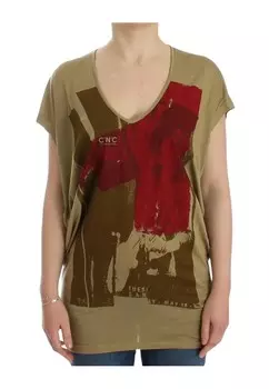 Футболка с короткими рукавами и принтом Costume National, зеленый