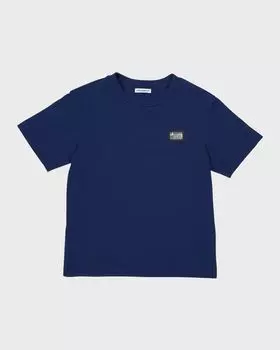 Футболка с короткими рукавами и принтом для мальчиков Dolce&Gabbana, цвет Dark Blue