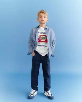 Футболка с короткими рукавами и принтом для мальчиков Kids El Corte Ingls, мультиколор