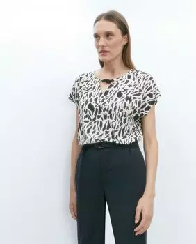 Футболка с короткими рукавами и принтом El Corte Ingls, черный