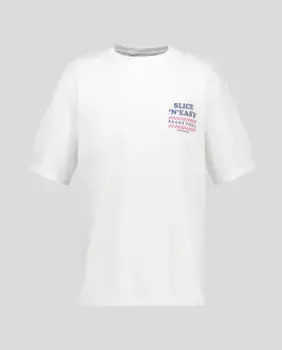 Футболка с короткими рукавами и принтом на спине Only & Sons, белый