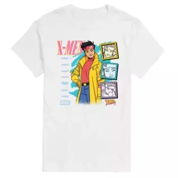 Футболка с короткими рукавами и принтом в стиле 90-х Big & Tall X-Men '97 Jubilee Marvel, белый