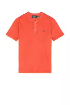 Футболка с короткими рукавами и пуговицами Polo Ralph Lauren, spring red