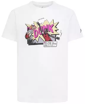 Футболка с короткими рукавами и рисунком Big Boys Air Comics Dunk Jordan, красный