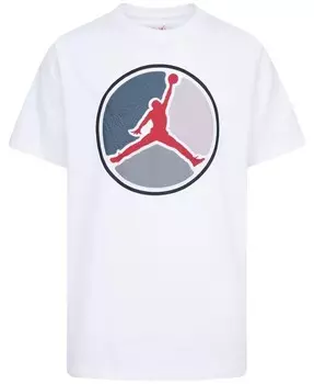 Футболка с короткими рукавами и рисунком Big Boys Air Ring Jordan, зеленый