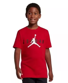 Футболка с короткими рукавами и рисунком Big Boys Jordan, красный
