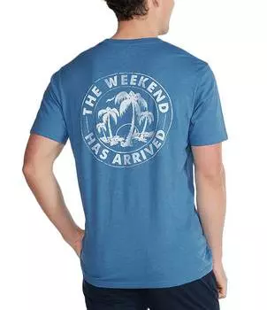 Футболка с короткими рукавами и рисунком Chubbies Relaxer, синий