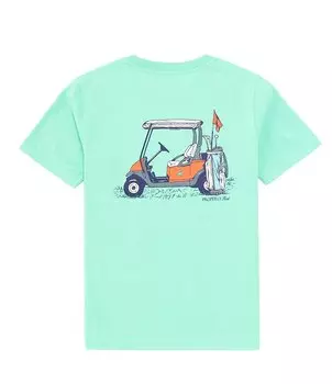 Футболка с короткими рукавами и рисунком Country Club для больших мальчиков 8–16 лет, правильно завязанная Properly Tied, зеленый