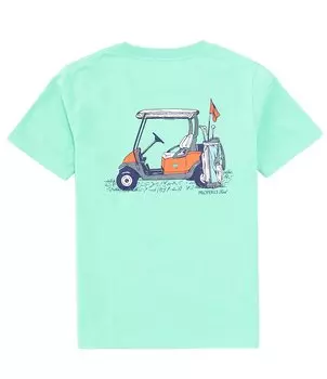 Футболка с короткими рукавами и рисунком Country Club для маленьких мальчиков 2T-7, правильно завязанная Properly Tied, зеленый