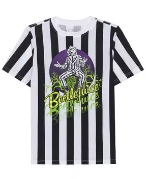 Футболка с короткими рукавами и рисунком для мальчиков Beetlejuice Big Boys Hybrid, белый