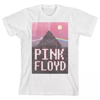 Футболка с короткими рукавами и рисунком Pink Floyd Dark Side of the Moon для девочек 7–16 лет Licensed Character, белый