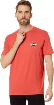 Футболка с короткими рукавами и рисунком Rotor Diamond Billabong, коралловый