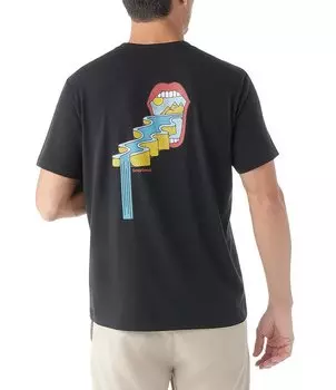 Футболка с короткими рукавами и рисунком SmartWool Performance Serotonin River, черный