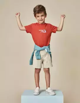 Футболка с короткими рукавами и рисунком спереди Gocco, оранжевый