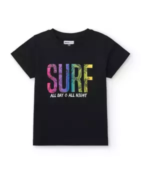 Футболка с короткими рукавами и рисунком спереди Tuc tuc, чёрный