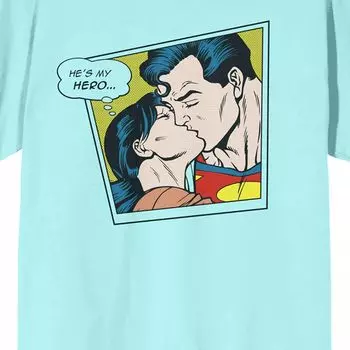 Футболка с короткими рукавами и рисунком Superman He's My Hero для юниоров Licensed Character
