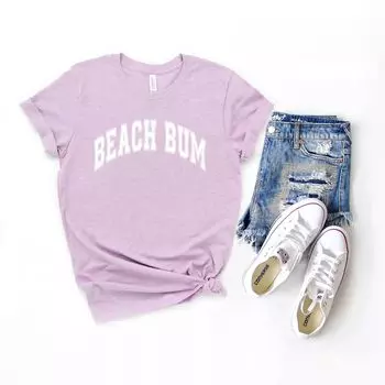 Футболка с короткими рукавами и рисунком Varsity Beach Bum Simply Sage Market