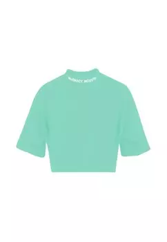 Футболка с короткими рукавами и вышитым логотипом Pharmacy Industry, зеленый