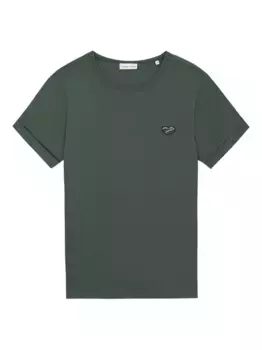 Футболка с короткими рукавами и вышивкой Maison Labiche, зеленый