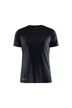 Футболка с короткими рукавами и запахом из сетки CRAFT, черный