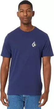 Футболка с короткими рукавами Iconic Stone Volcom, цвет Estate Blue