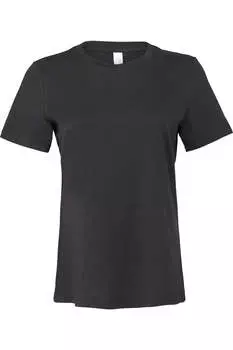 Футболка с короткими рукавами из джерси Bella + Canvas для женщин и женщин, темно-серый