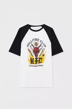 Футболка с короткими рукавами из фильма «Очень странные дела: адское пламя» PULL&amp;BEAR