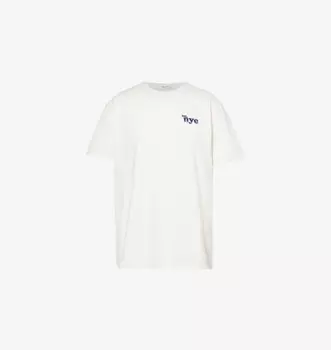 Футболка с короткими рукавами из хлопкового джерси Nyc boy Rag & Bone, белый