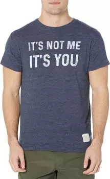 Футболка с короткими рукавами из трехслойной ткани It's Not Me It's You The Original Retro Brand, темно-синий