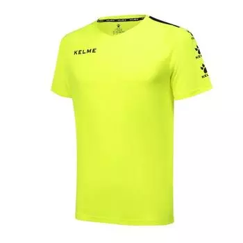 Футболка с короткими рукавами Kelme Футболка унисекс Lince цвета лайма