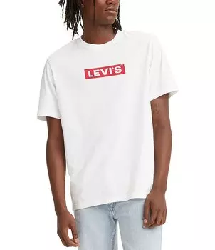 Футболка с короткими рукавами Levi's Box Tab, белый