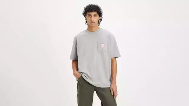 Футболка с короткими рукавами Levi's, серый