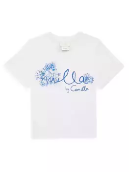 Футболка с короткими рукавами Little Girl & Girl's Heart Of A Dragon Camilla, белый