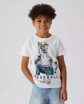 Футболка с короткими рукавами name it, белый