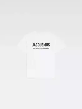 Футболка с короткими рукавами напечатанным адресом и логотипом Сен-Тропе Indie Beach Jacquemus, Сен-Тропе Индия