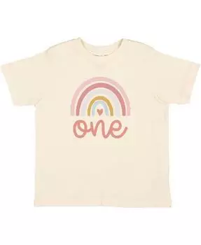 Футболка с короткими рукавами One Boho Rainbow для девочек - Little Kid Sweet Wink, коричневый/бежевый