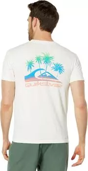 Футболка с короткими рукавами Pastime Paradise Quiksilver, цвет Antique White
