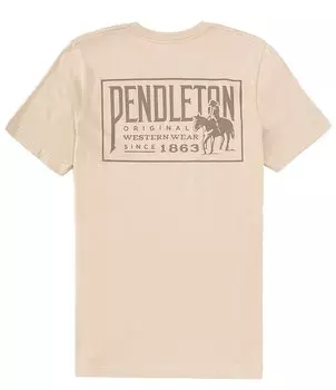 Футболка с короткими рукавами Pendleton Original Western с графическим рисунком, бежевый