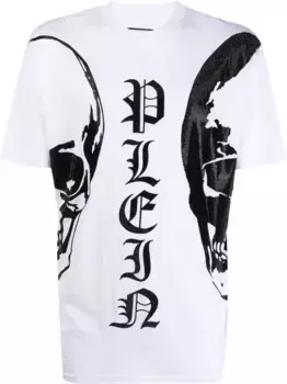 Футболка с короткими рукавами Philipp Plein, белый