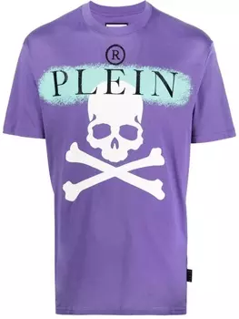 Футболка с короткими рукавами Philipp Plein, фиолетовый