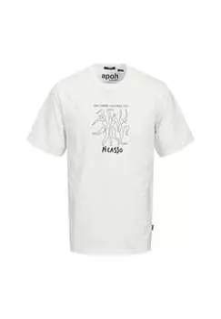 Футболка с короткими рукавами Picasso Jack & Jones, белый