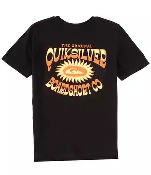 Футболка с короткими рукавами Quiksilver Highlite Reel для мальчиков 8–20, черный