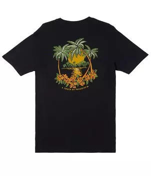 Футболка с короткими рукавами Quiksilver Island Cap, черный