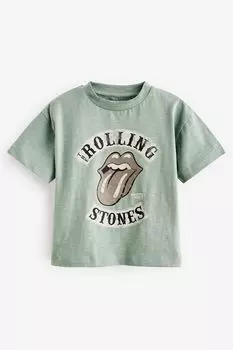 Футболка с короткими рукавами Rolling Stones (от 3 месяцев до 8 лет) Next, синий